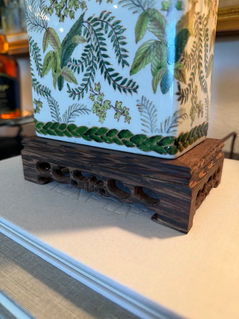 Green Tea Caddy Lamp