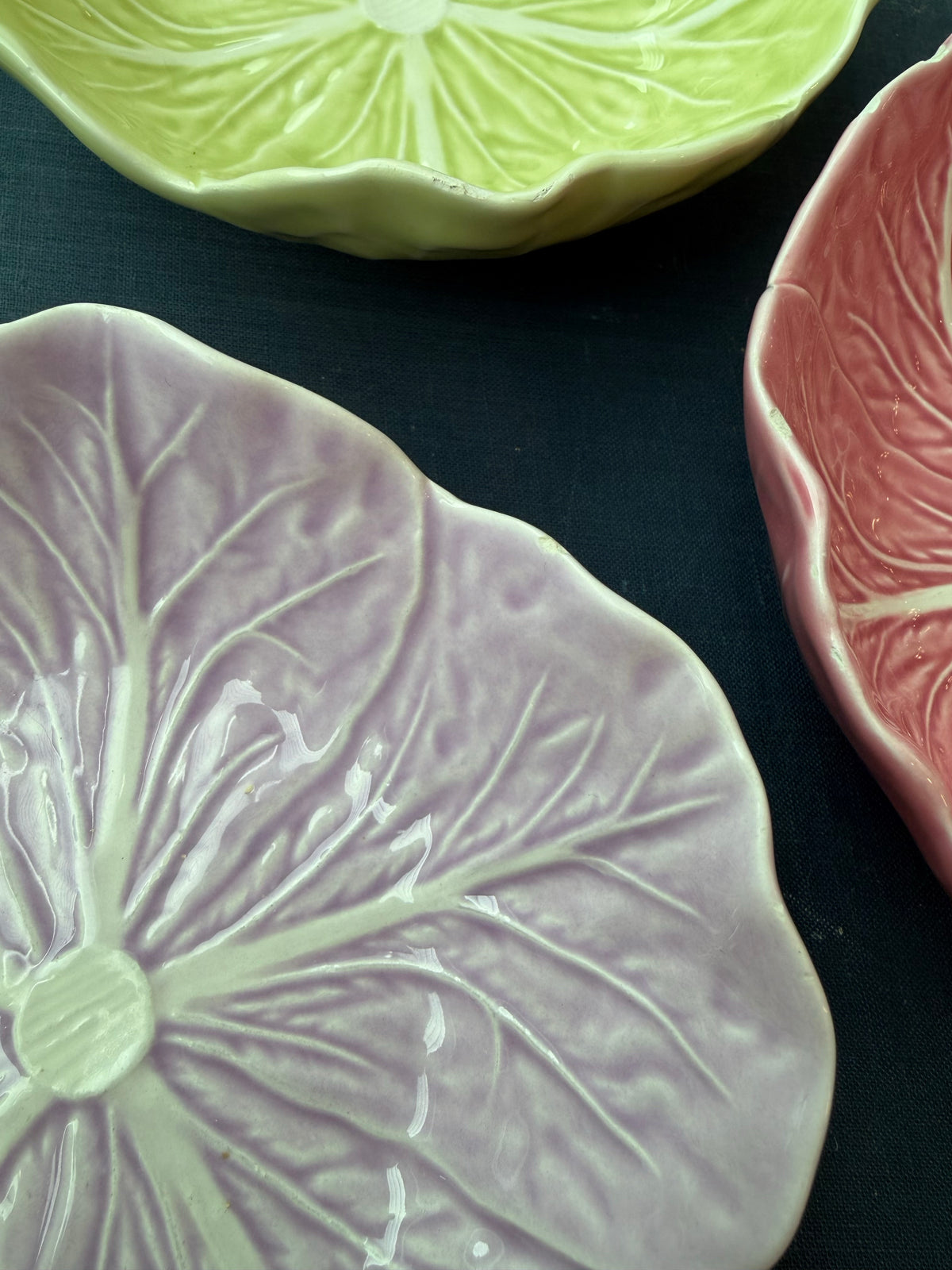 Set of 3 Bordallo cabbage bowls
