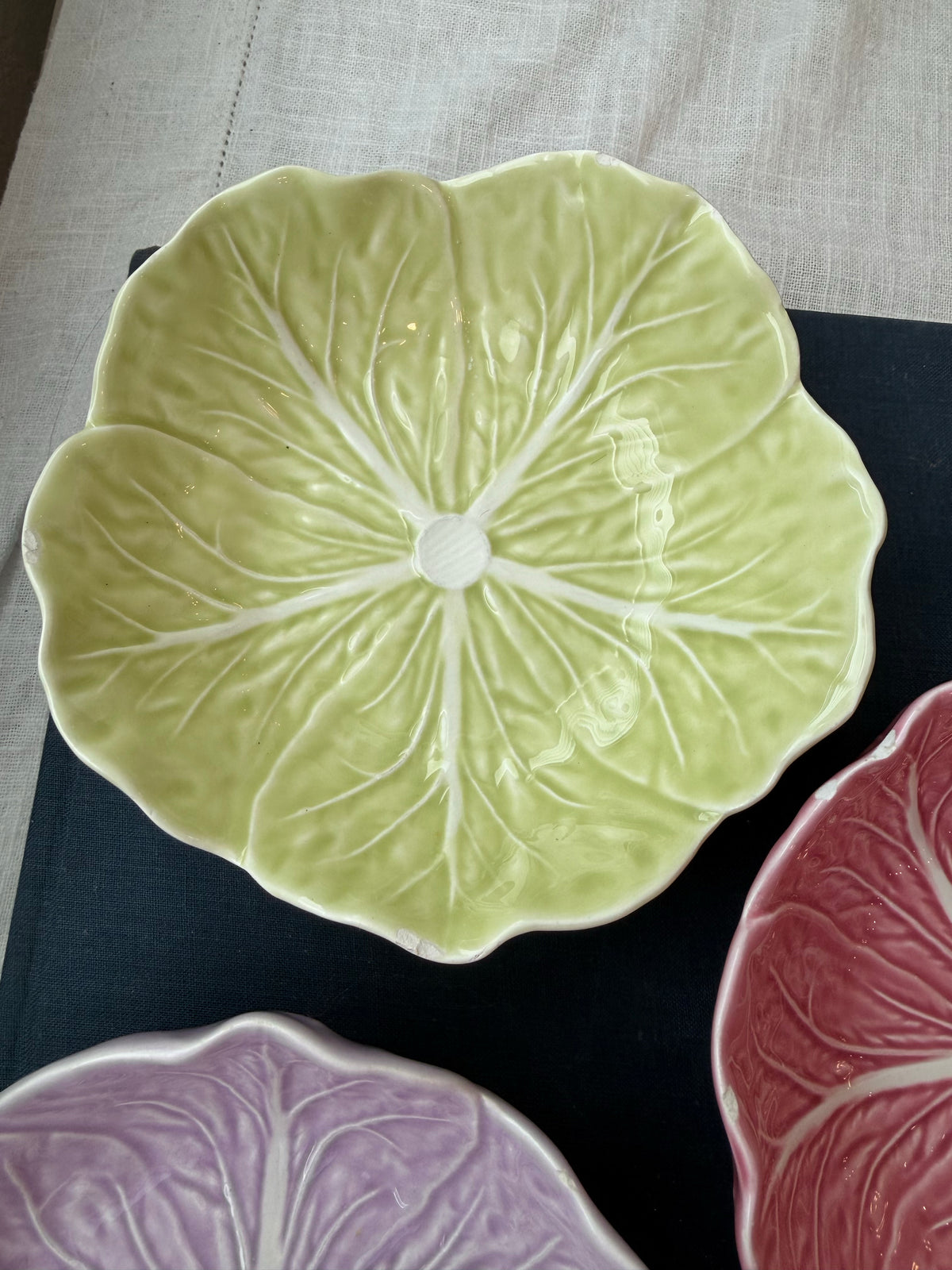 Set of 3 Bordallo cabbage bowls