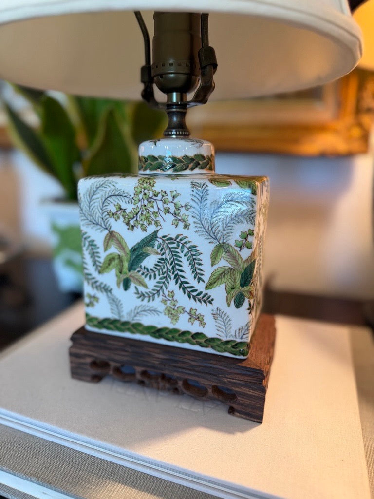 Green Tea Caddy Lamp